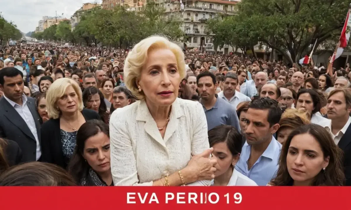 The public mourned Eva Perón with heartfelt art depicting her final moments